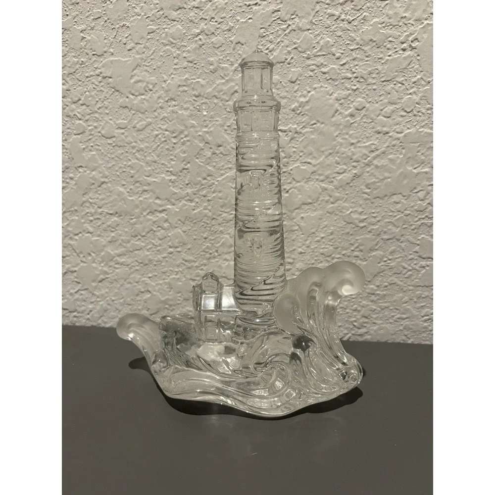 Lenox FIRST LIGHT Crystal Lighthouse Figurine Made in Germany 7.5